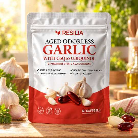 Gereifter Knoblauch mit CoQ10 Ubiquinol