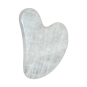 Gua Sha aus Bergkristall in Herzform